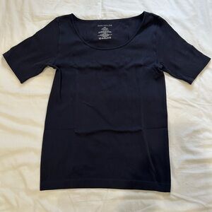 Ann Taylor Classic Black Short Sleeve Tee